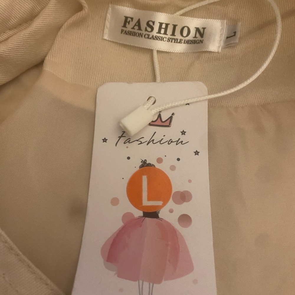 Women's Cream Jacket - Picture 6 of 6